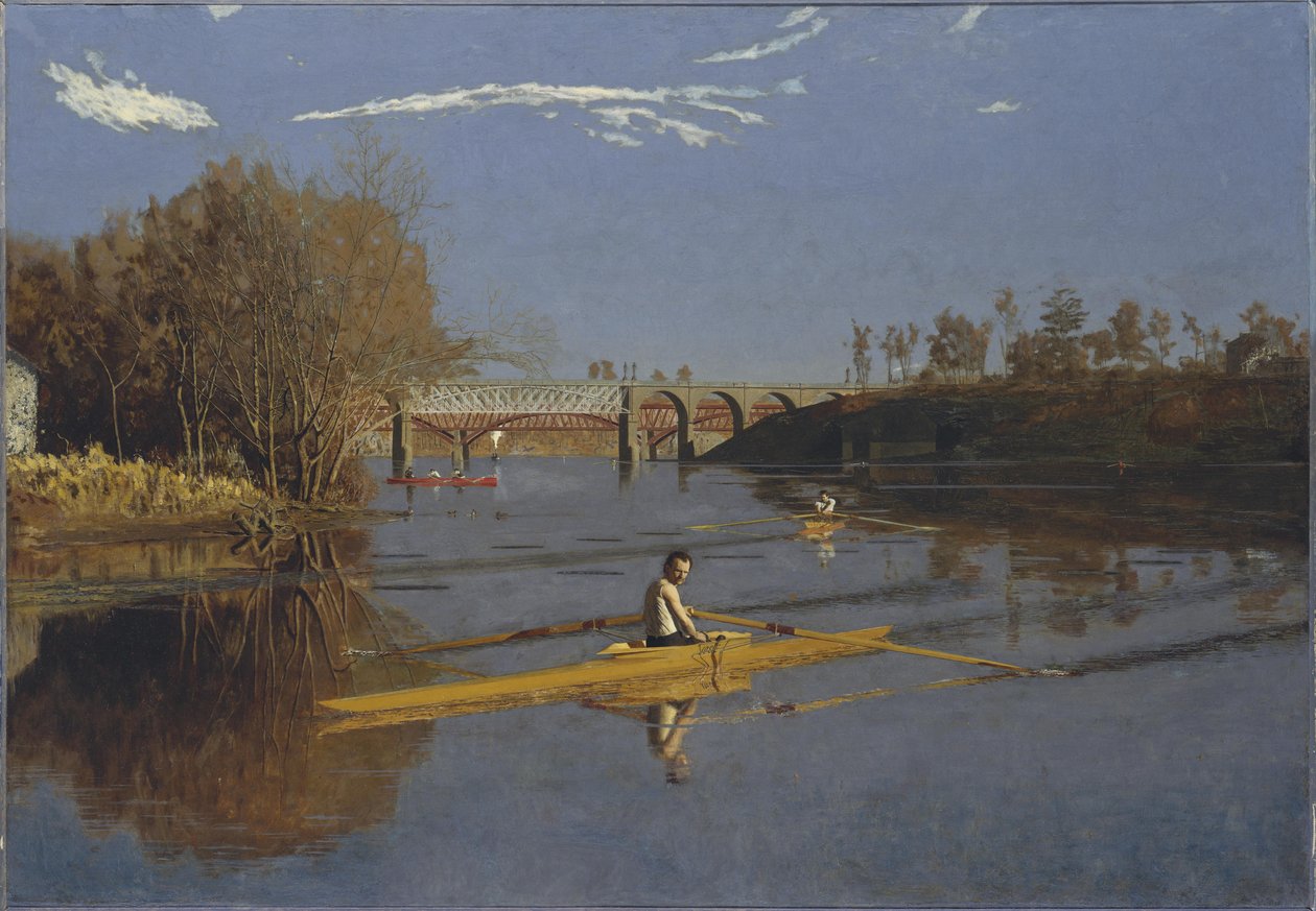 Championen Single Sculls Max Schmitt i en Single Scull af Thomas Eakins