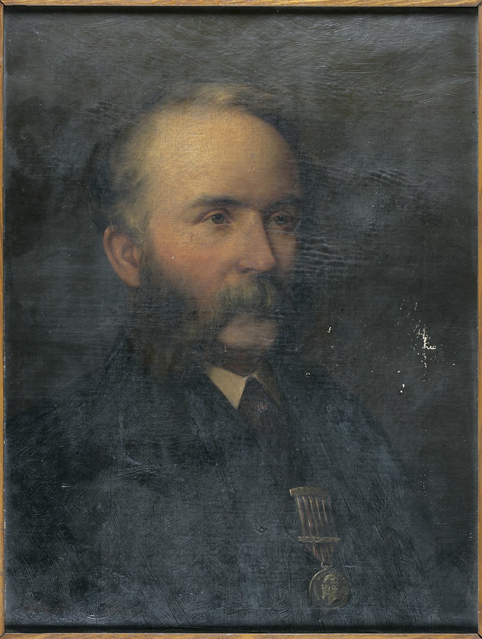 Portræt af kunstnerens far af Thomas Eyre Macklin
