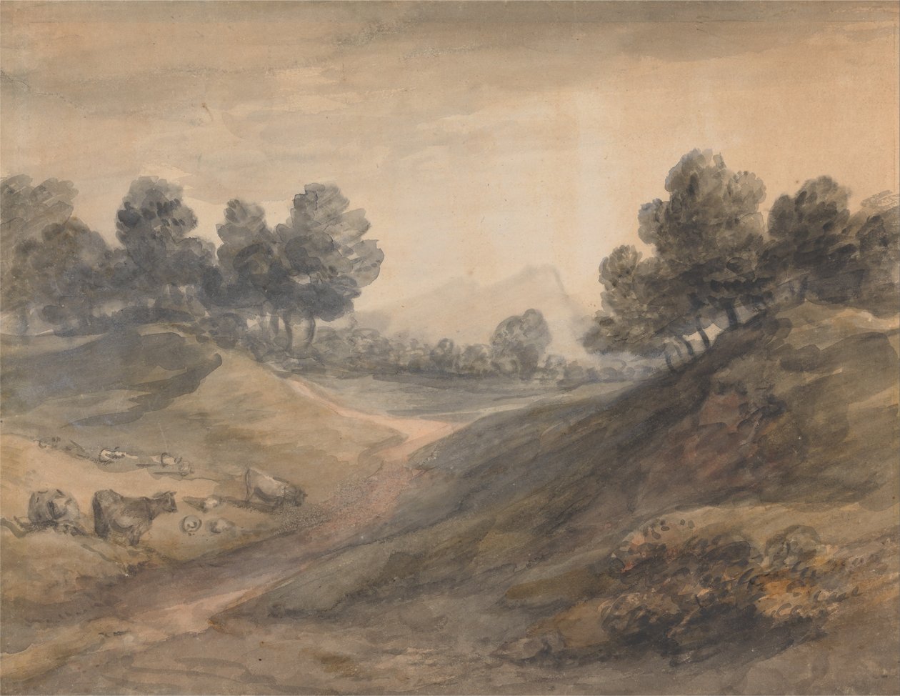 Landskab og Kvæg af Thomas Gainsborough