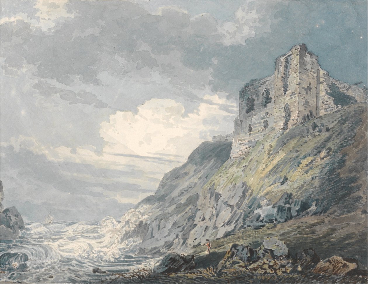 Findlater Slot, Banff af Thomas Girtin