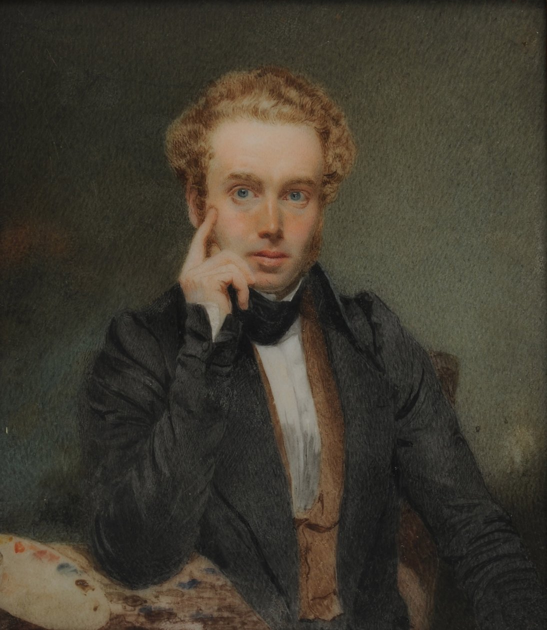 Selvportræt, ca. 1830 (wc på papir) af Thomas Heathfield Carrick