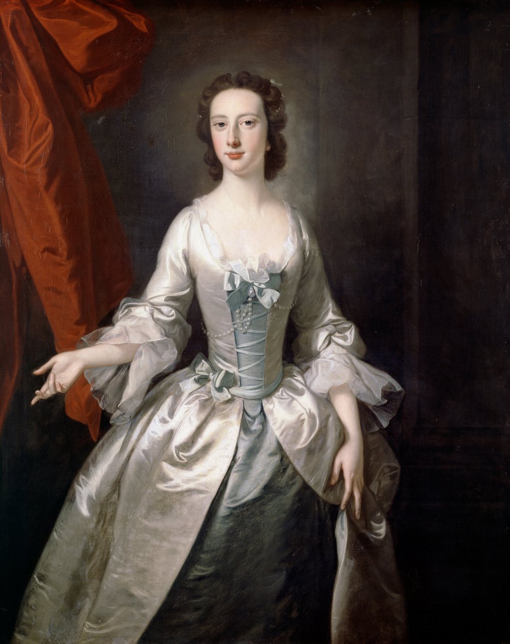 Portræt af en dame af Thomas Hudson