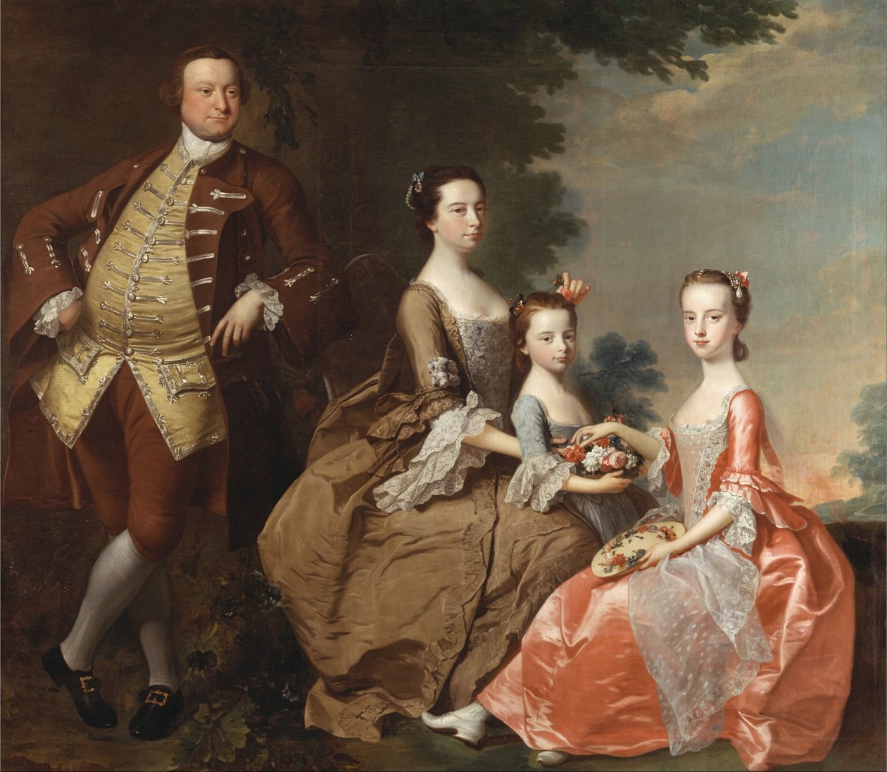 Familien Thistlethwayte af Thomas Hudson