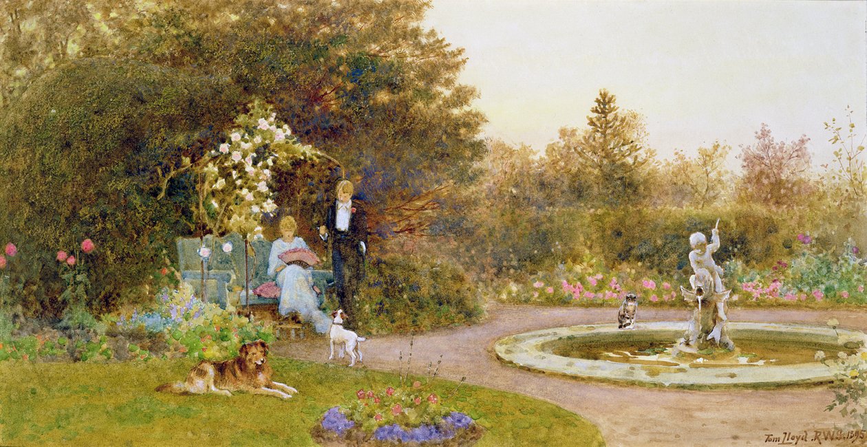 Forlovet, 1895 af Thomas James Lloyd