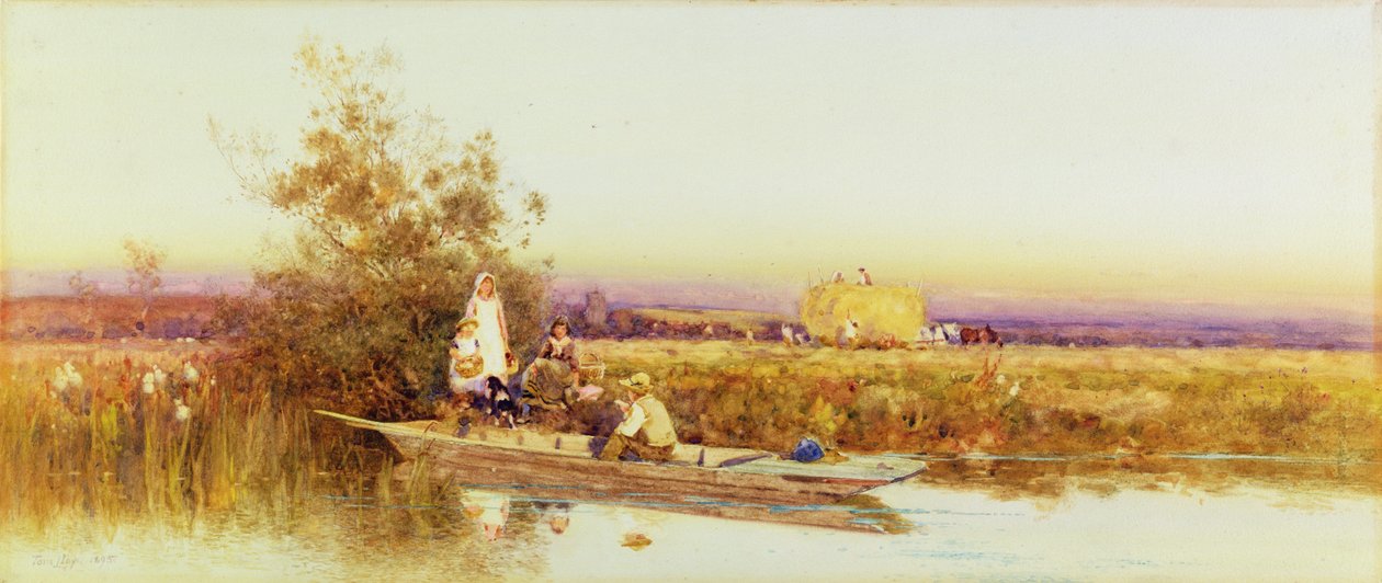 I Punt, 1895 af Thomas James Lloyd