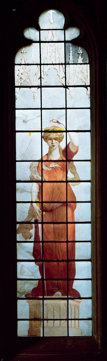 Retfærdighed (farvet glas) af Thomas Jervais