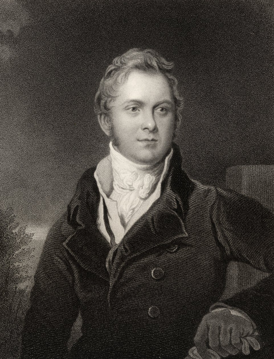 Frederick John Robinson, 1. jarl af Ripon, graveret af J. Jenkins, fra 