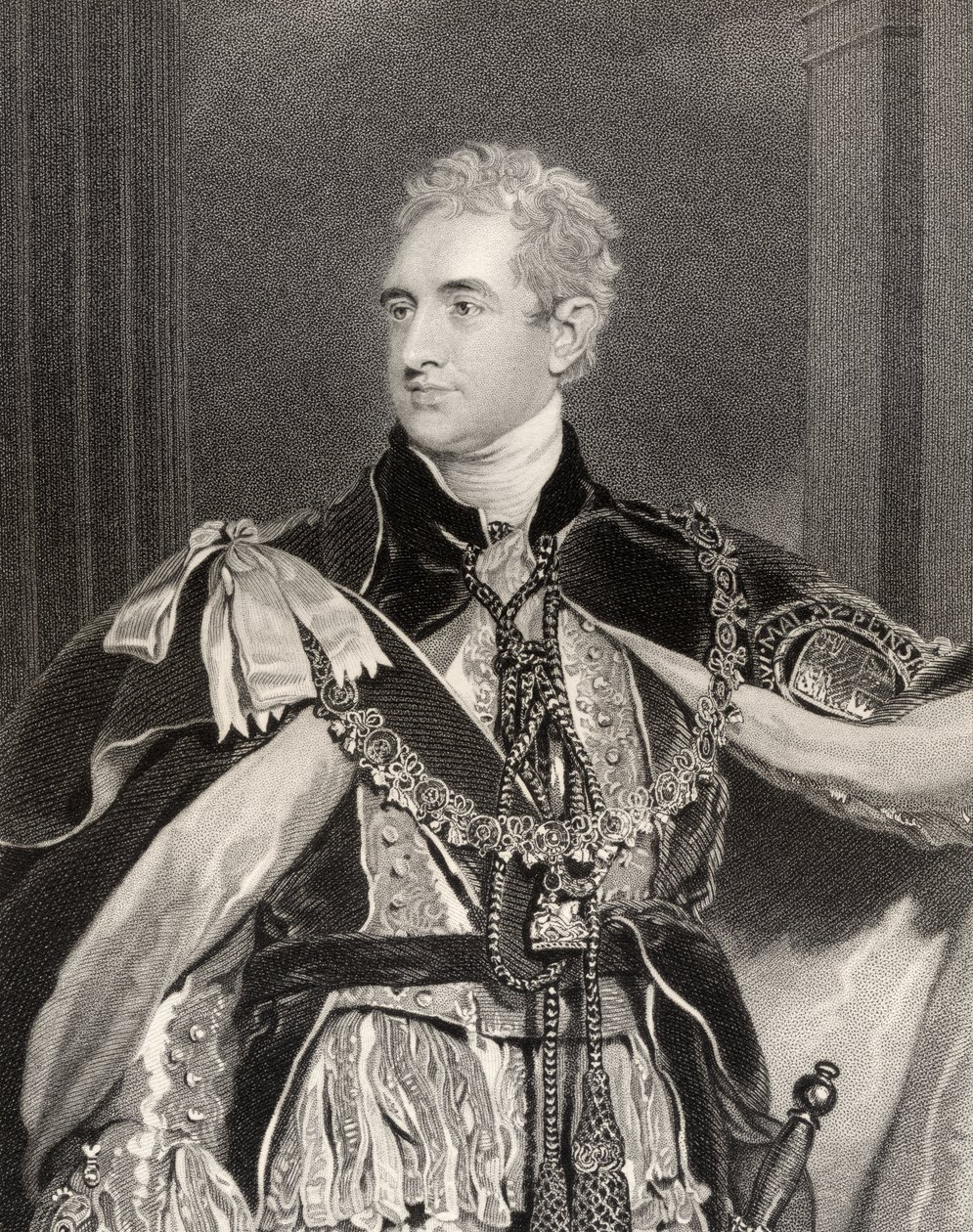 Robert Stewart Lord Castlereagh, 2. markis af Londonderry, graveret af G. Adcock, fra 