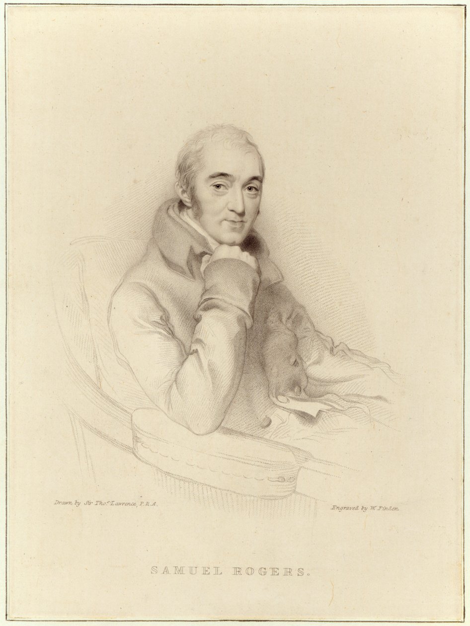 Samuel Rogers, graveret af William Finden af Thomas Lawrence