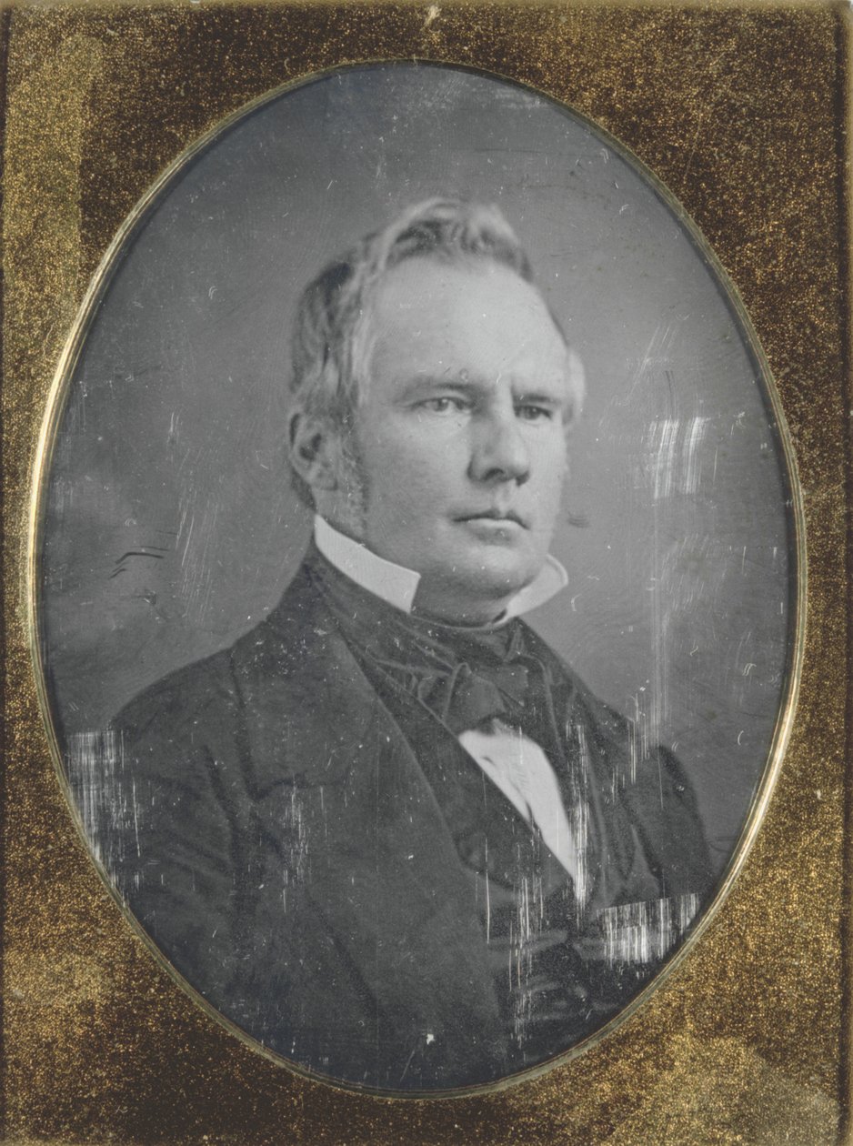 Portræt af Stirling Price, guvernør i Missouri. Daguerreotype er i sin originale sag af Thomas M. Easterly