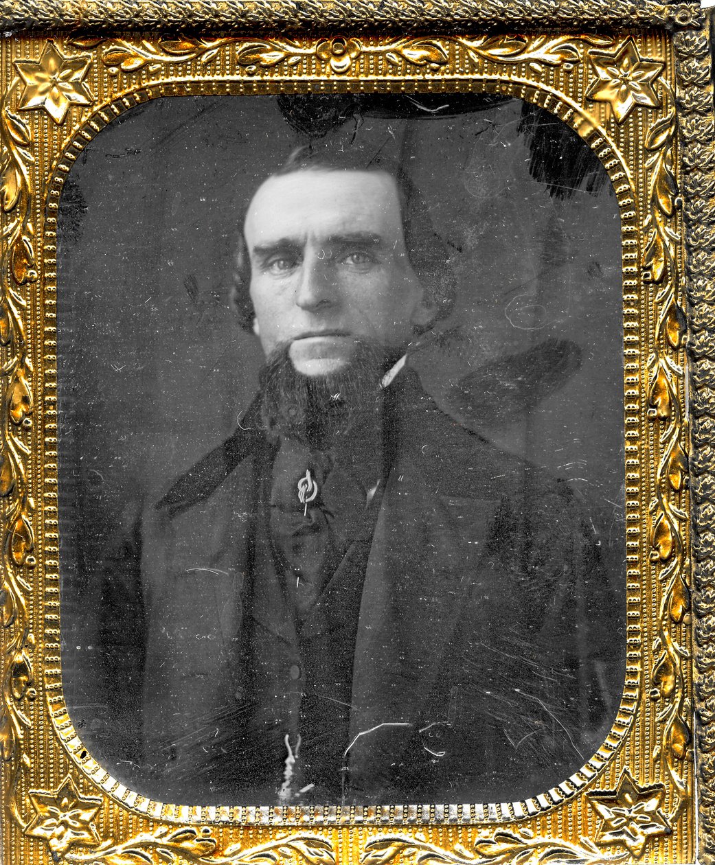 Portræt af Uriah Raub, en tømrer i St. Louis af Thomas M. Easterly
