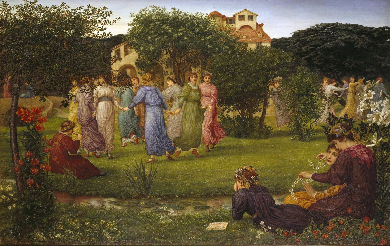 De dansende piger, ca. 1882 af Thomas Matthews Rooke