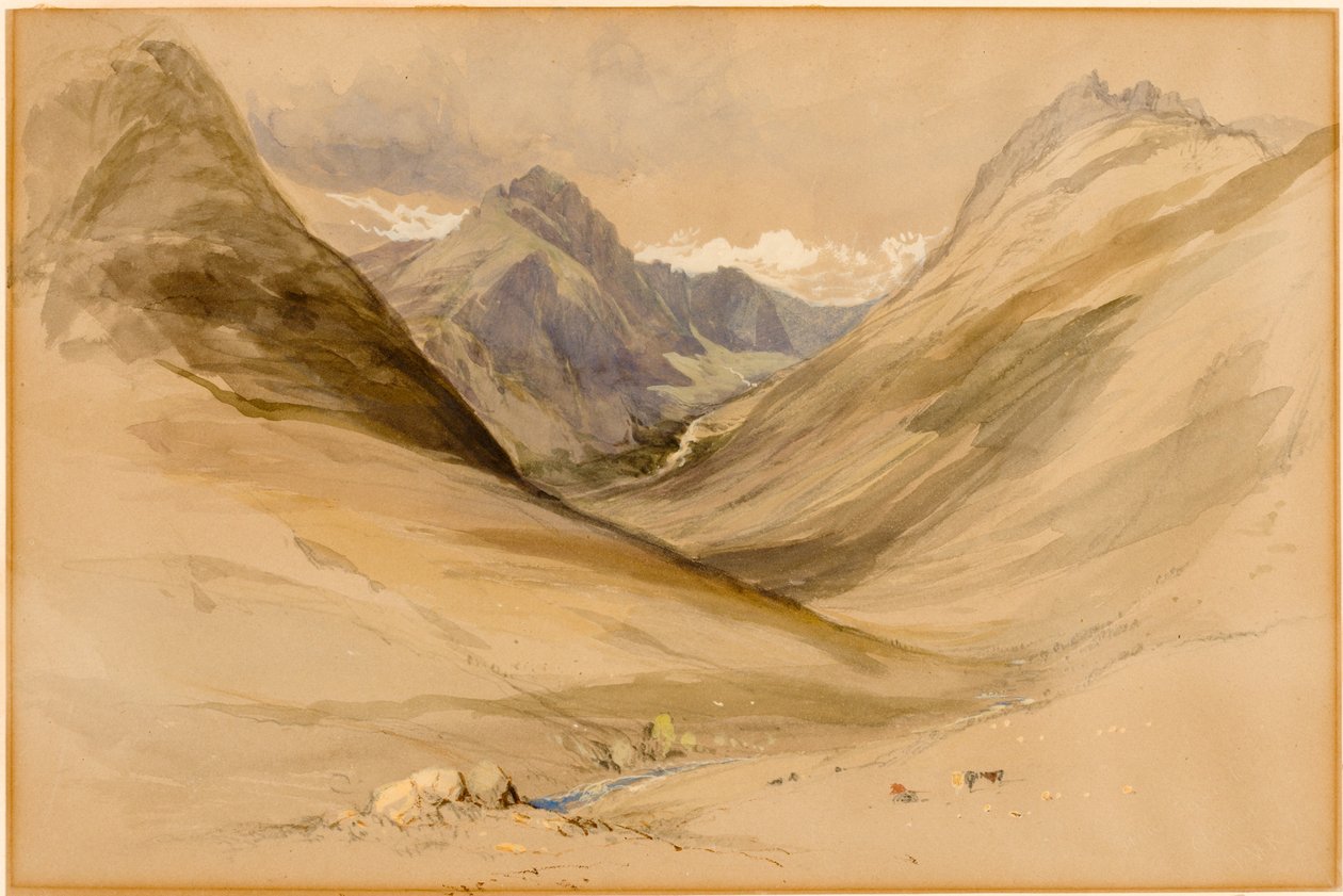 Glen Sannox, Arran (kropsfarve) af Thomas Miles Richardson