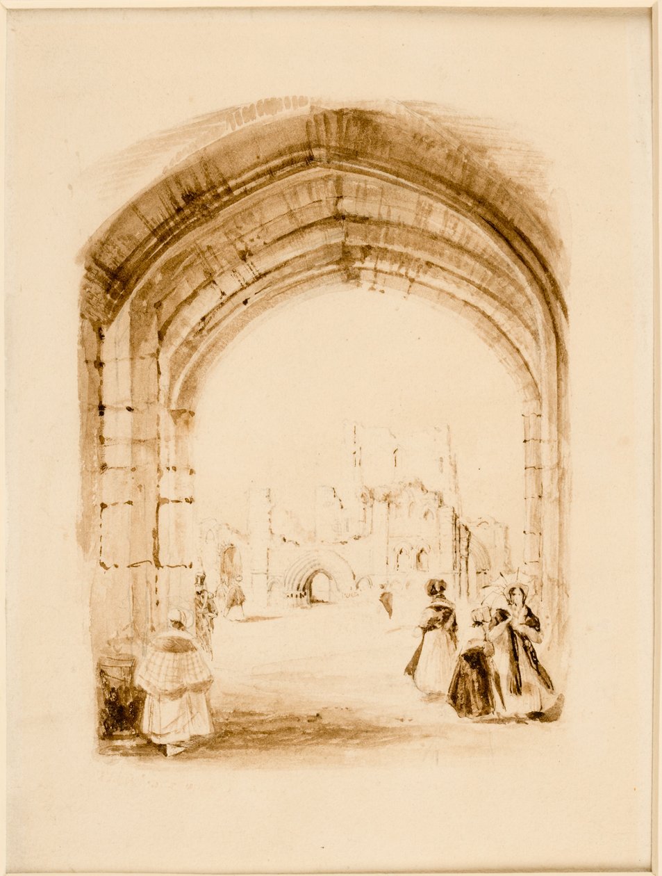 Tynemouth (blæk (sepia) og blyant på papir (på kort)) af Thomas Miles Richardson