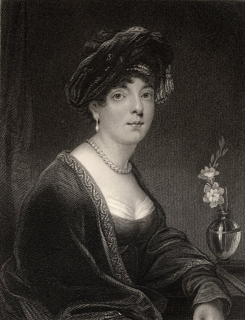 Elizabeth Leveson Gower, graveret af S. Freeman, fra "The National Portrait Gallery, Volume II", udgivet omkring 1820 af Thomas Phillips