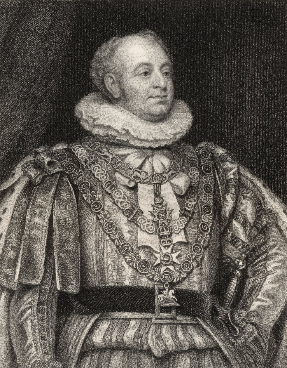 Prins Frederick, hertug af York og Albany, graveret af J. Jenkins, fra 