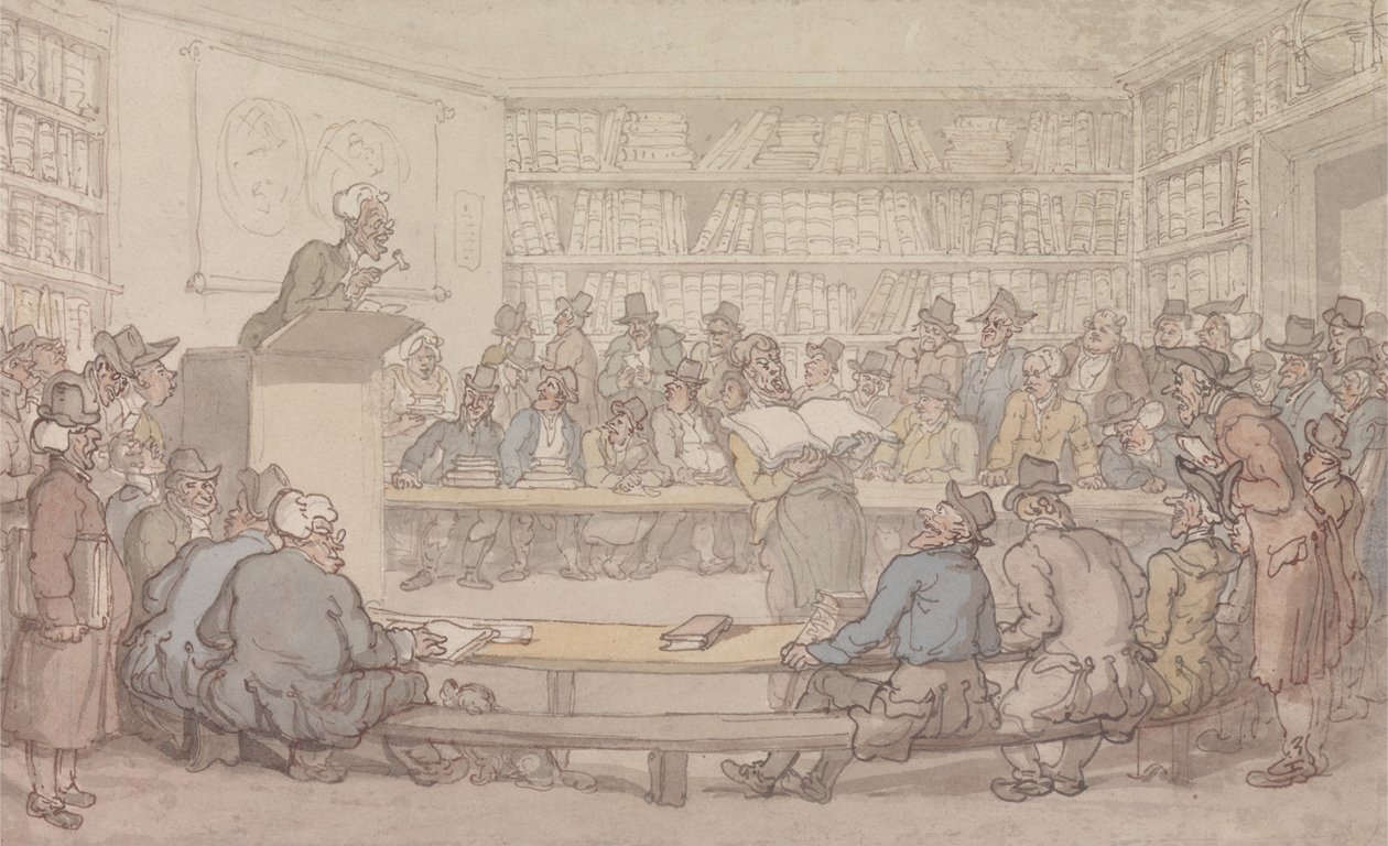 Auktion over bøger af Thomas Rowlandson