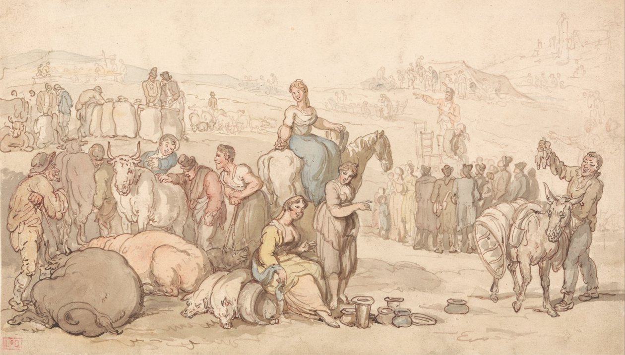 En messe på landet af Thomas Rowlandson
