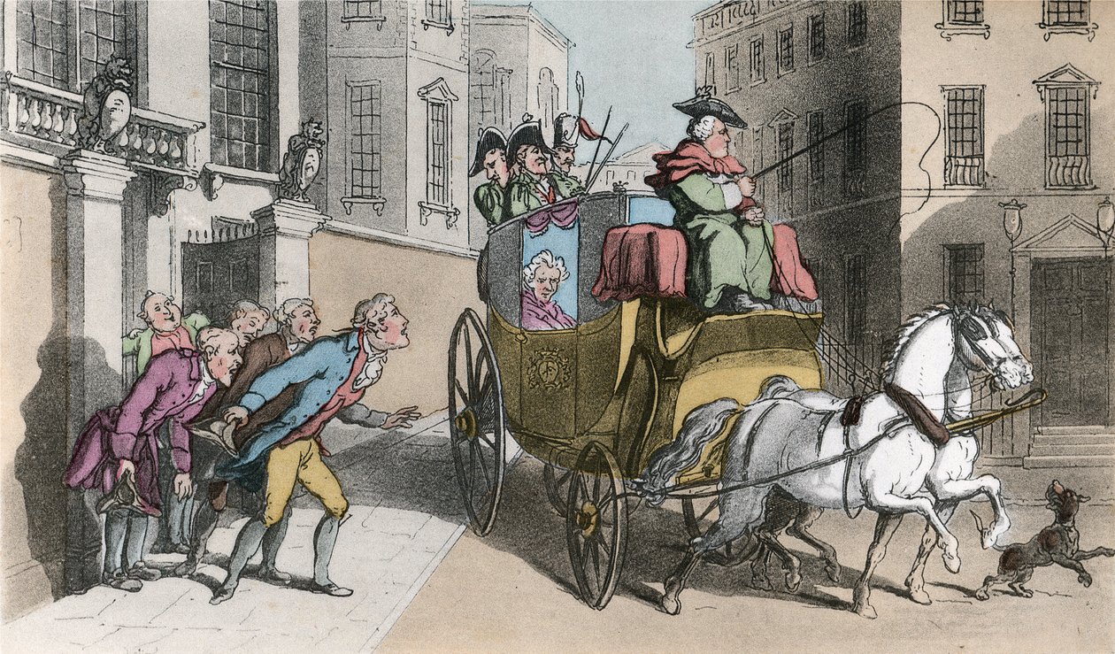 Deltagelse på en adelsmand, illustration fra 