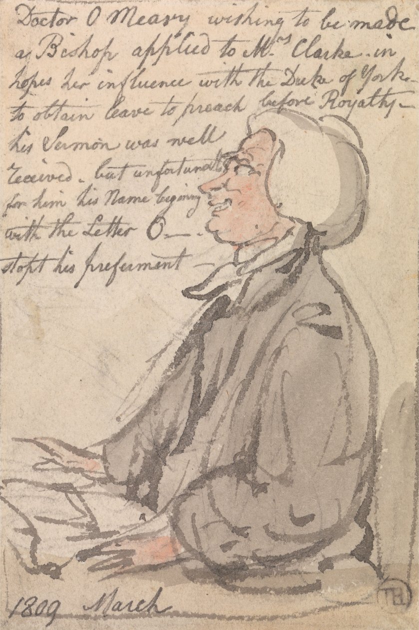 Dr. OMeara Prædiken af Thomas Rowlandson