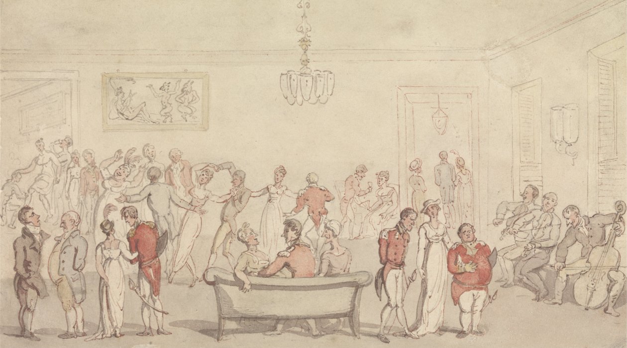 Elegant firmadans af Thomas Rowlandson
