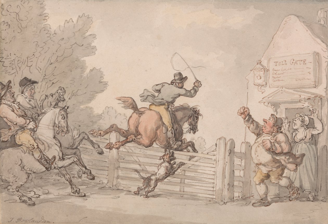 Undgår vejafgiften af Thomas Rowlandson