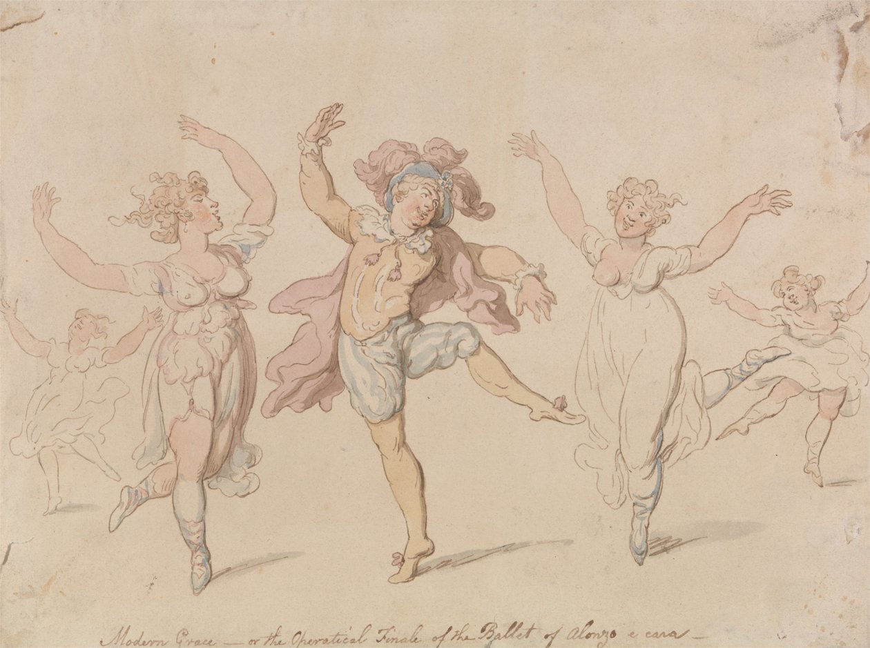 Modern Grace ... Ballet af Alonzo e Cara af Thomas Rowlandson