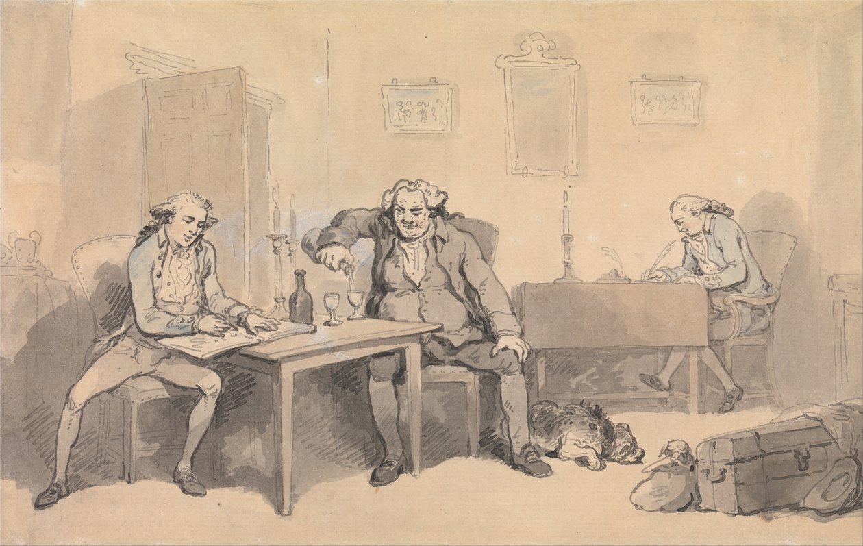 Rowlandson og Wigstead på tur af Thomas Rowlandson