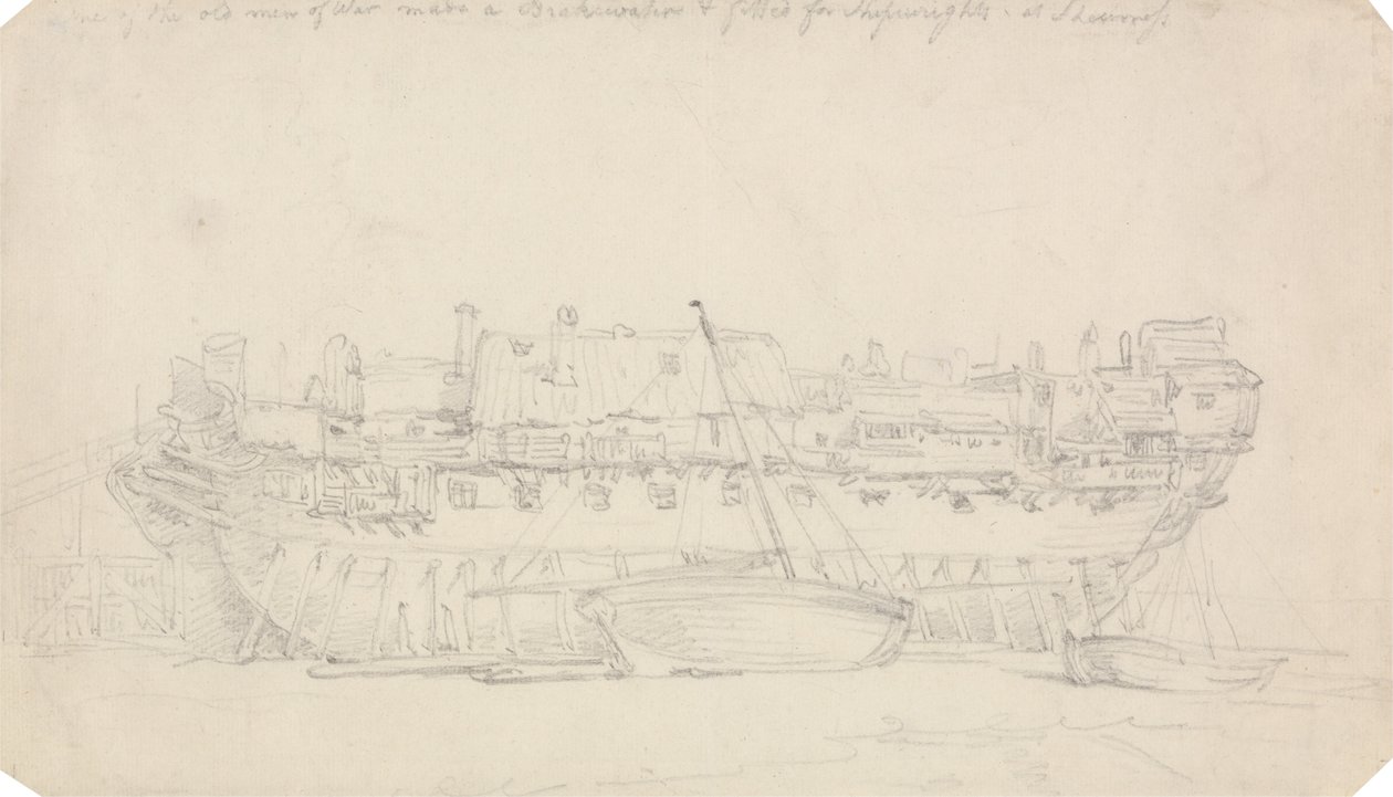 Studie af en Hulk af Thomas Rowlandson