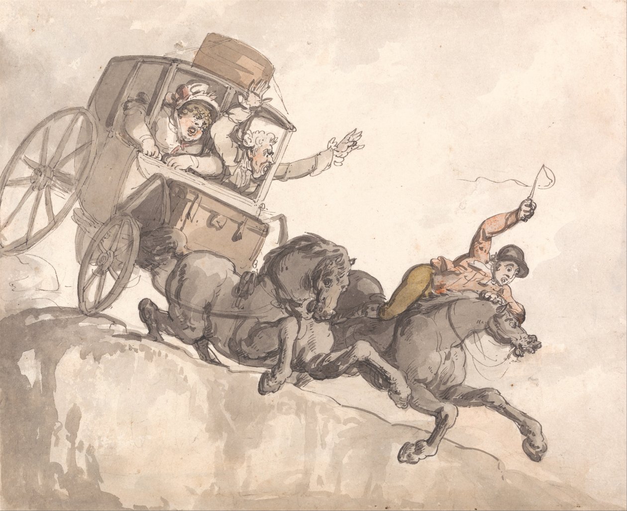 Løbetræner af Thomas Rowlandson