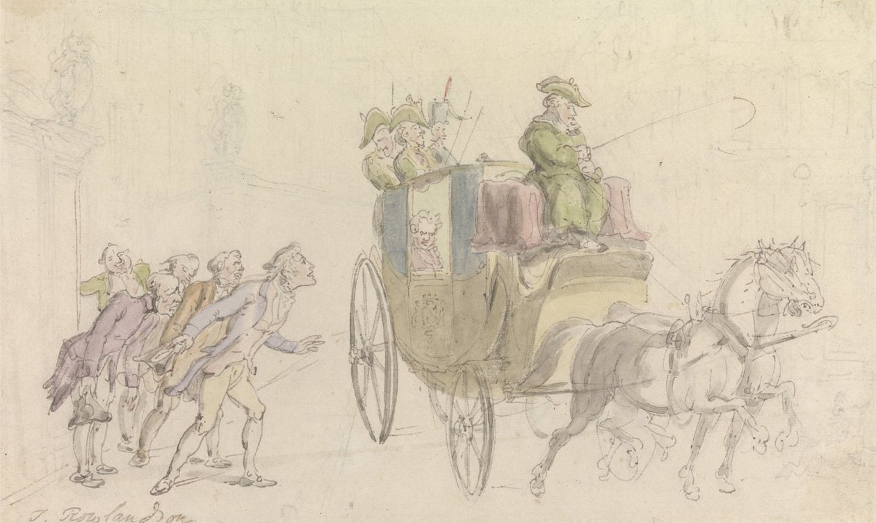 Præsten fra Wakefield - Opfølgning af en adelsmand af Thomas Rowlandson