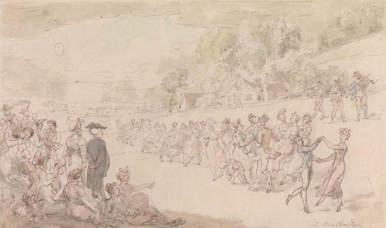 Præsten i Wakefield- Dansen af Thomas Rowlandson