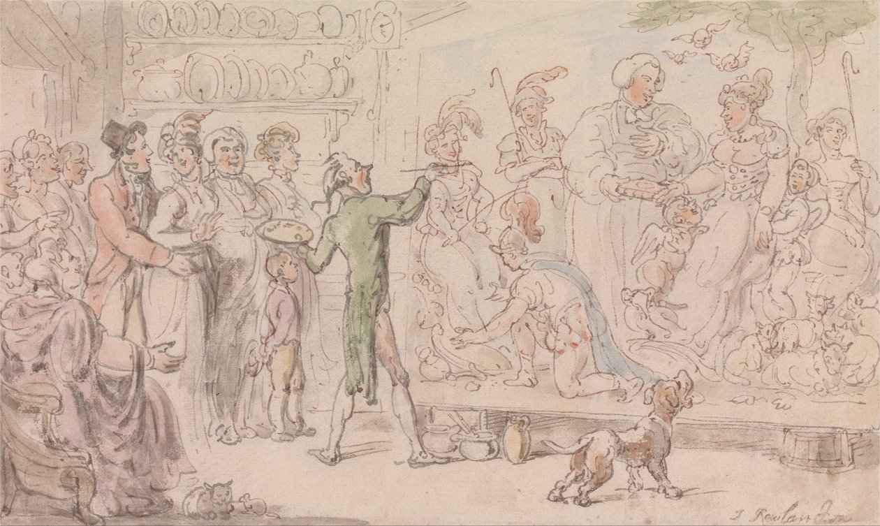 Præsten i Wakefield- Familiebilledet af Thomas Rowlandson