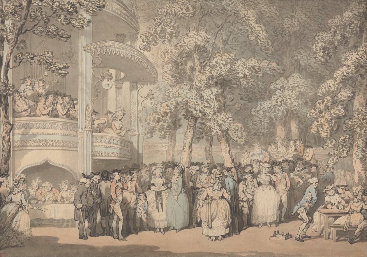 Vauxhall Haver af Thomas Rowlandson