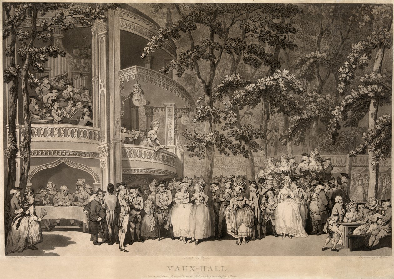 Vauxhall Haver af Thomas Rowlandson
