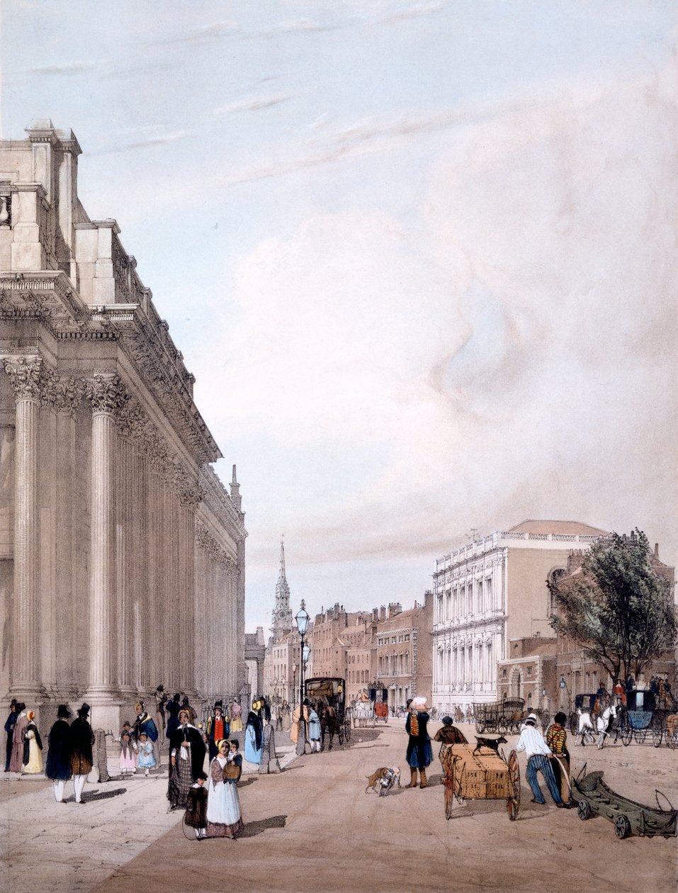 Board of Trade, Whitehall, fra Downing Street, fra 