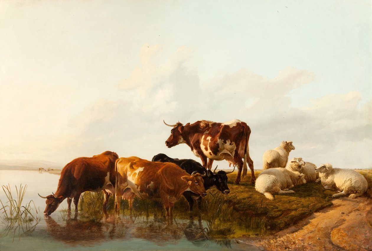 En sommereftermiddag, 1861 af Thomas Sidney Cooper