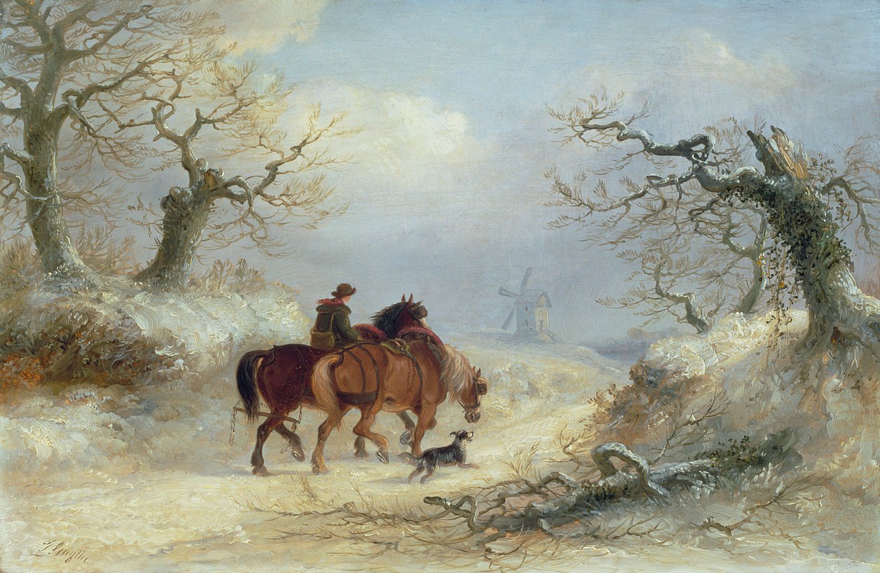 Crossing the Common - Scene nær Ipswich af Thomas Smythe