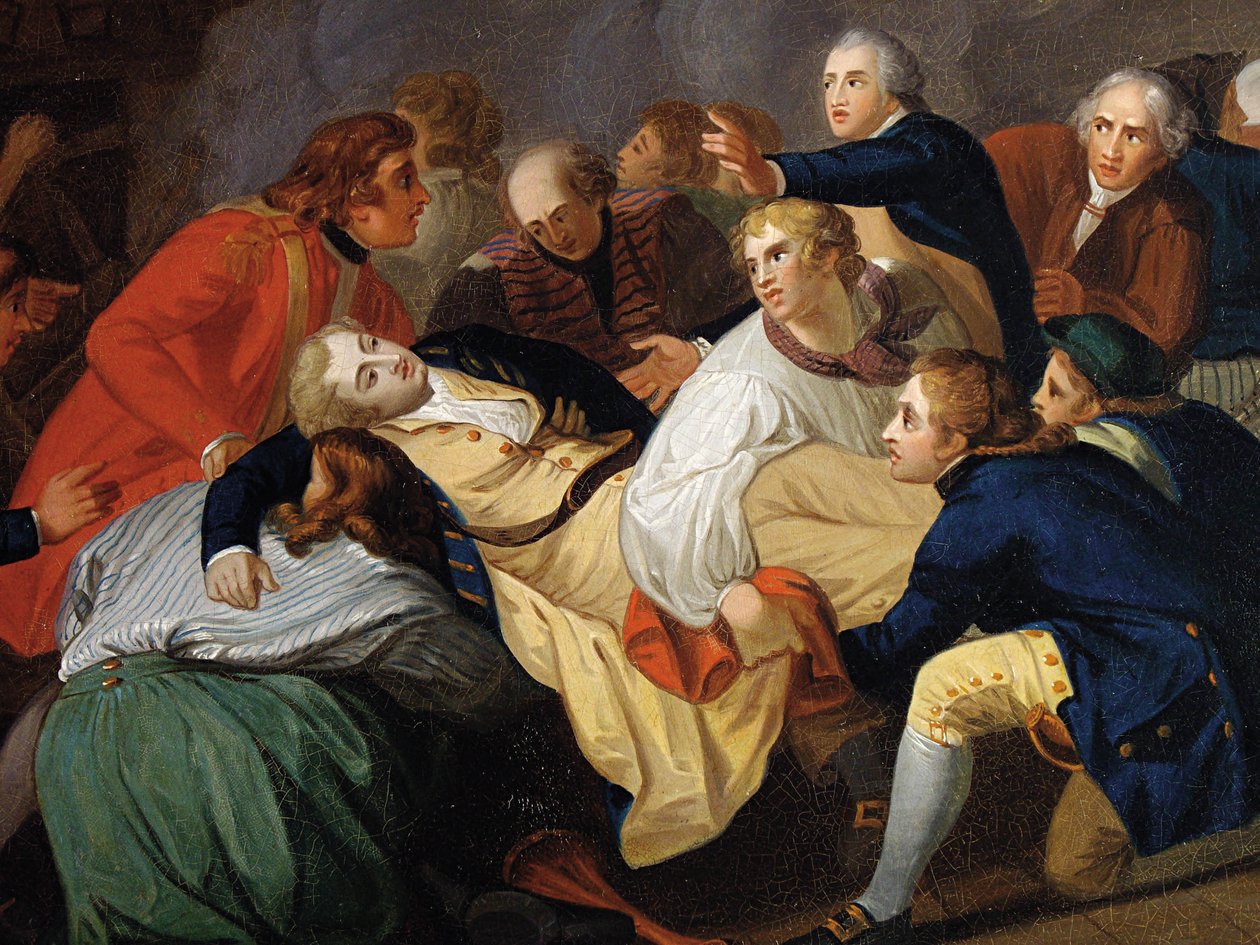 Lord Robert Manners død af Thomas Stothard