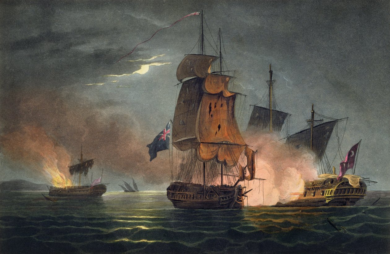 Capture of the Badere Zaffer, 6. juli 1808, fra 