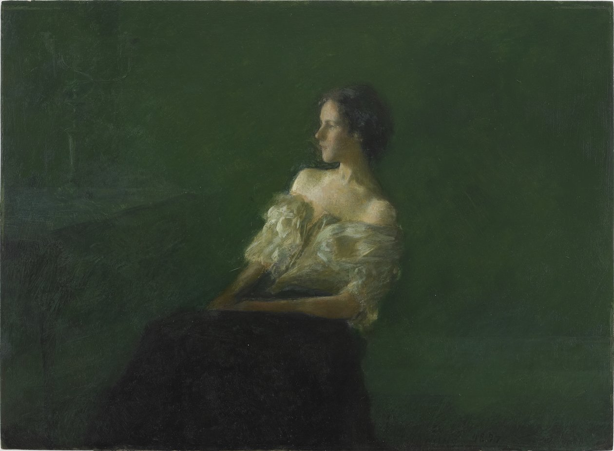 Studie af en siddende kvinde, 1897 af Thomas Wilmer Dewing