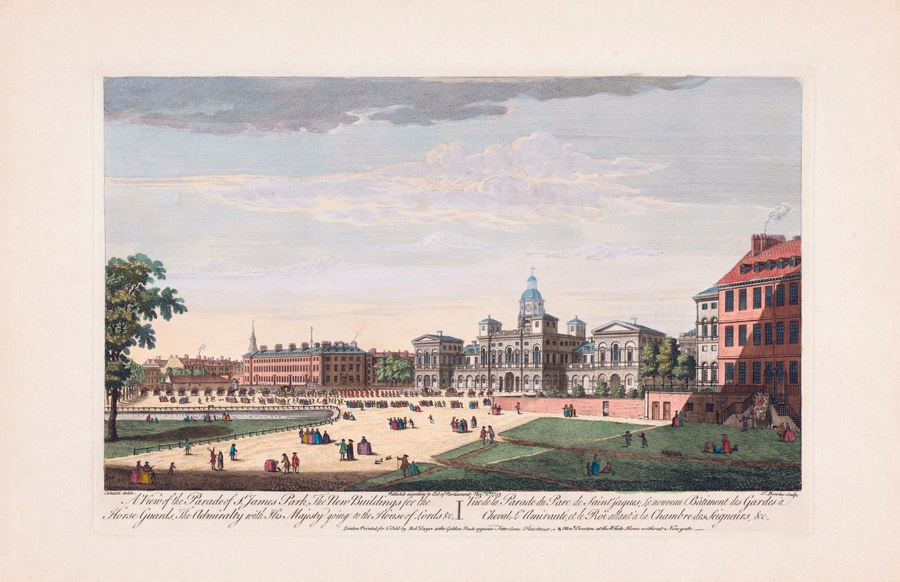 Parade of St, James Park, London af Thomas (after) Bowles
