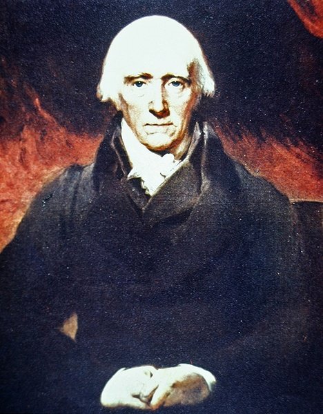 Warren Hastings (farve litho) af Thomas (after) Lawrence