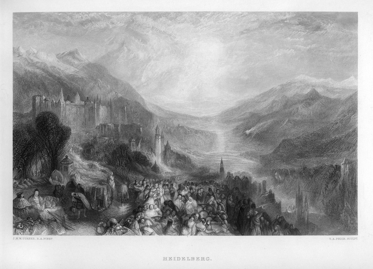 Heidelberg, 1800-tallet. af Thomas Abel Prior