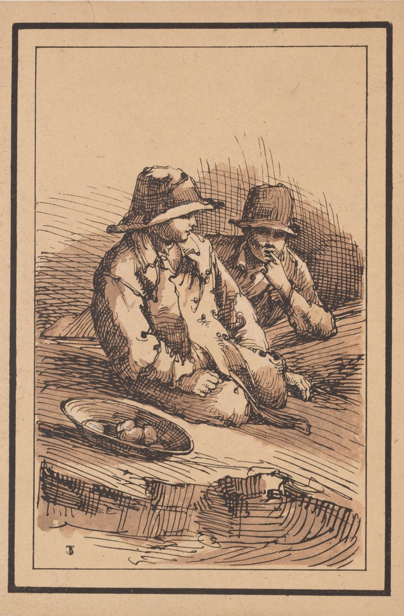Rustikke figurer: To drenge af Thomas Barker