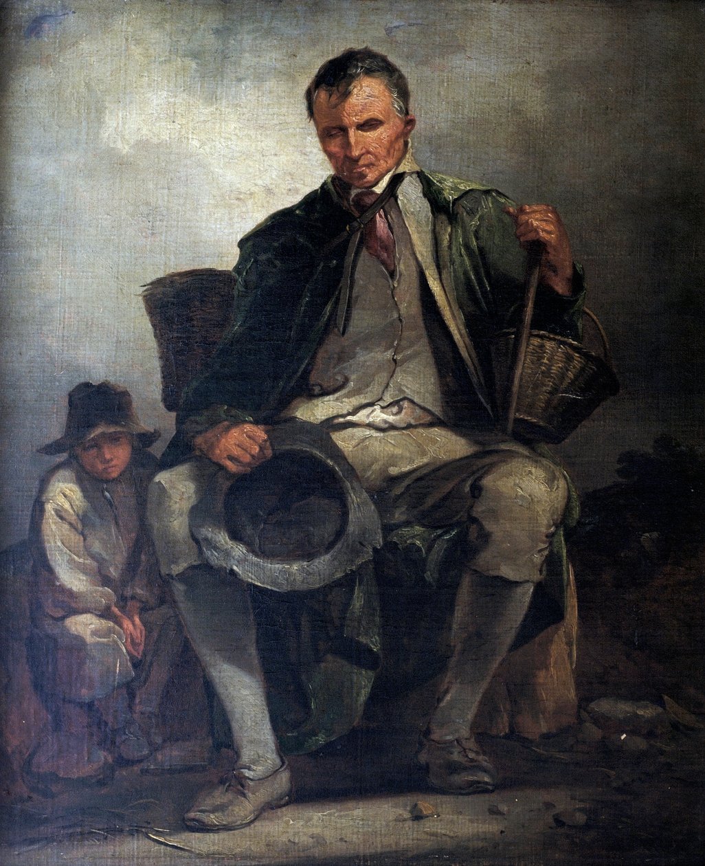 Den blinde tigger, ca. 1788 af Thomas Barker of Bath