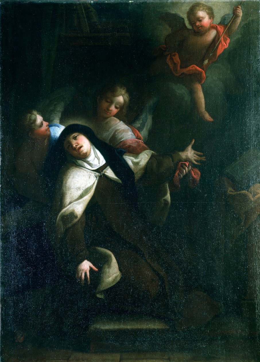Sankt Theresa af Avila, c1634-1689 af Thomas Blanchet