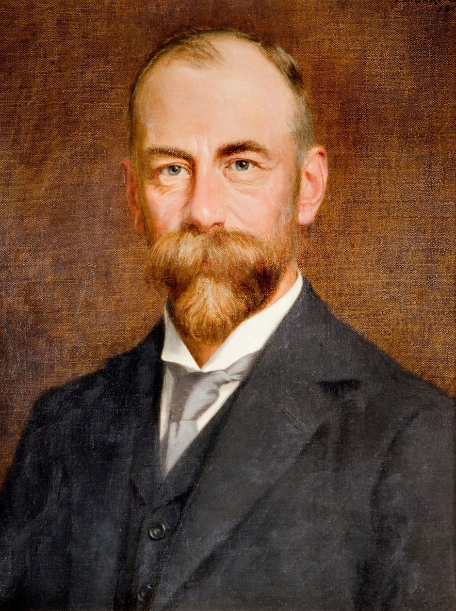 Portræt af Barrow Cadbury, 1912. af Thomas Bowman Garvie
