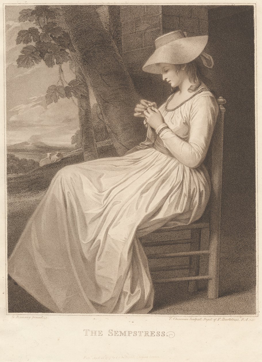 Lady Hamilton som The Sempstress af Thomas Cheesman