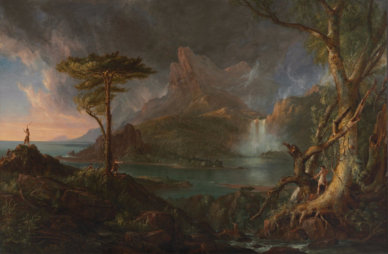 En vild scene af Thomas Cole
